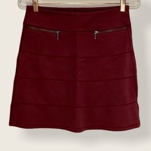 Athleta Maroon Strata Skirt S
